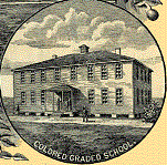 Colored Graded School, northeast corner Myers and Stonewall Streets