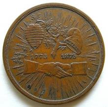 1875 - Centennial Copper Coin | Charlotte Mecklenburg Story