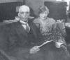 Dr. and Mrs. H. L. McCrorey in their home. Dr. McCrorey was president of Johnson C. Smith University from 1907 to 1947. PLCMC