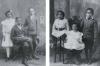 Left: Lula, Jerry and Robert Pugh. ANITA BALDWIN. Right: John, Thomas and James Martin, sons of Isaac M. and Rebecca G. Martin, 1907. JEANNE BRAYBOY.
